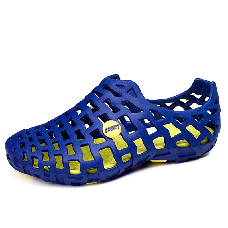 Мужская Летняя обувь пляжные сандалии повседневная уличные сабо шлепанцы