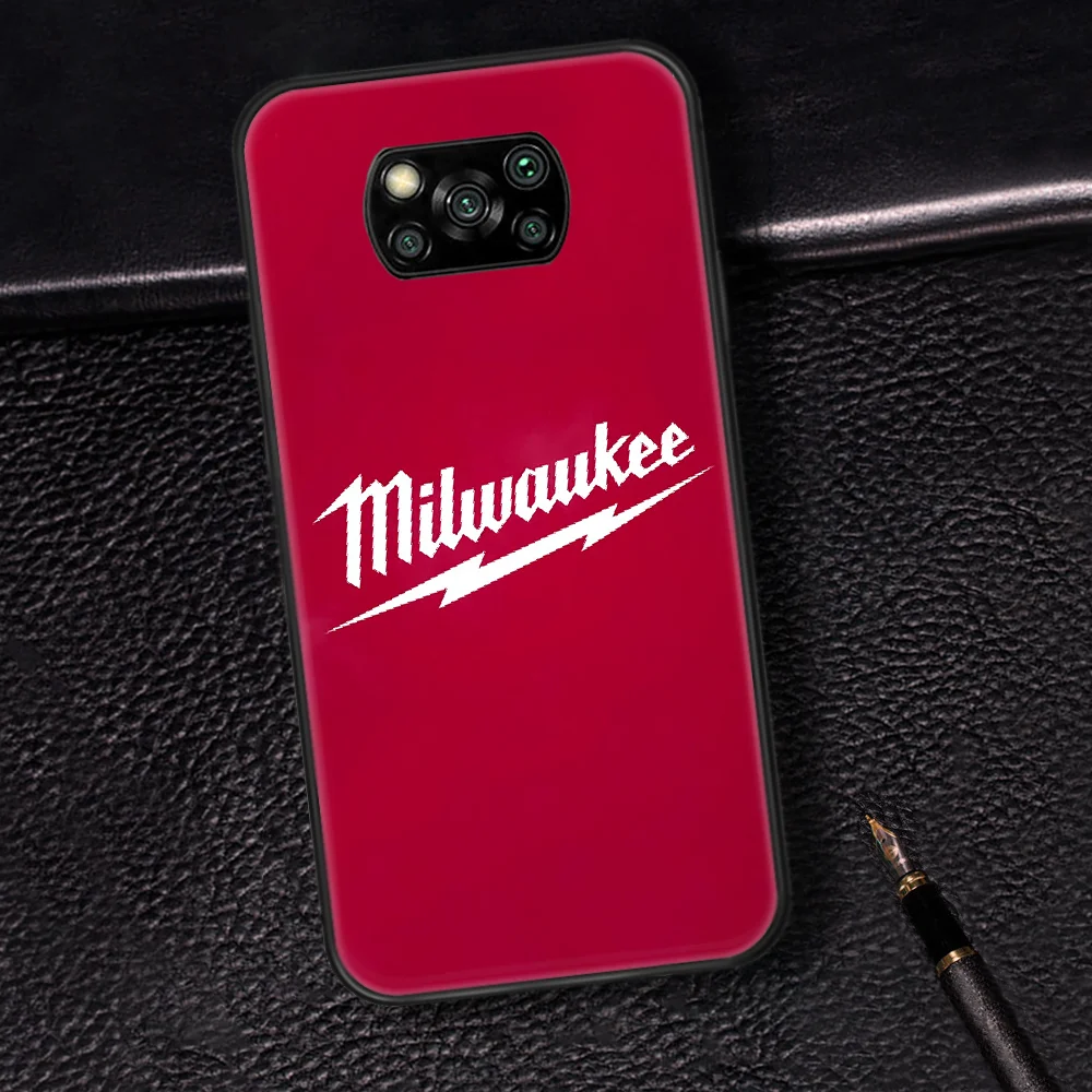 

Milwaukees Toolbox Phone Case Cover Hull For Xiaomi Mi A2 A3 8 9 SE 9T 10 10T Lite Pro Ultra Poco X3 black Prime Fashion Shell