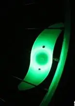 green Велосипедный светильник для горного велосипеда, велосипедный фонарь, светодиодный S шина, колпачки для клапанов, колеса, спицы, светодиодный светильник - Цвет: green