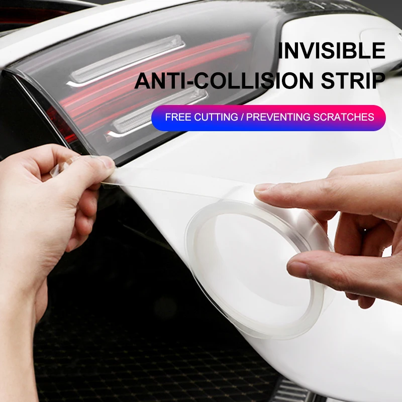 Прозрачные наклейки на двери автомобиля бесследная Защитная пленка для салона