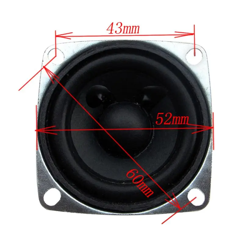 Комплект из 2 предметов дюйма мини Портативная аудио колонка 4/8Ohm 8/15W полный