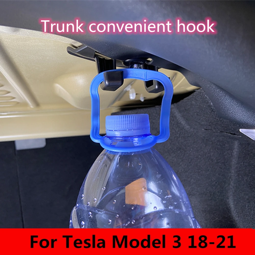 

For Tesla Model 3 2021 Trunk Hook Pendant Grocery Bag Luggage Compartment Glove Bolt Cover Mounting Holder Accessories