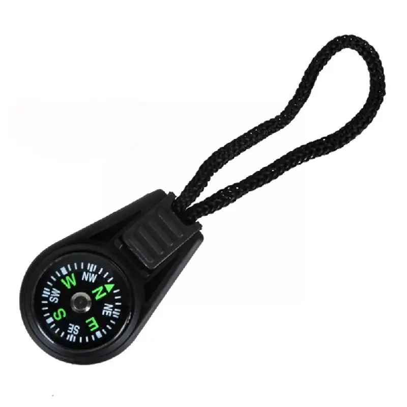

2pcs Mini Compass Small Gift Bean Needle Outdoor Camping Apply Zipper B7t6