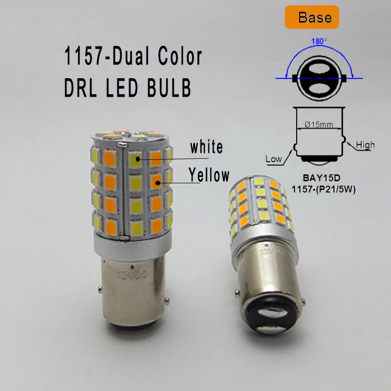 Светодиодная лампа для дневных ходовых огсветильник AMYWNTER 1157 P21/5W 1156 led Canbus 12 В
