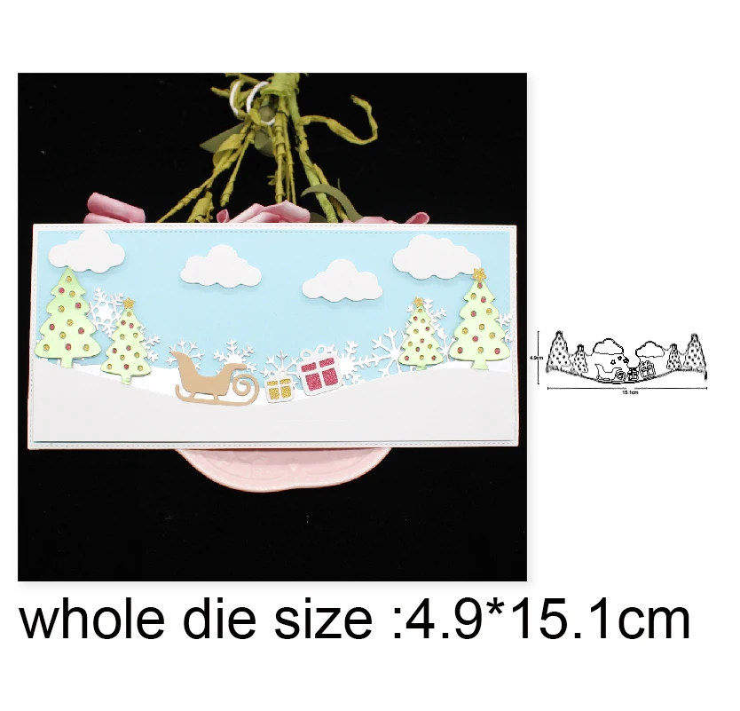 

New Design Craft Metal stencil mold Cutting Dies Christmas wave decoration scrapbook die cuts Album Paper Card Craft Embossing