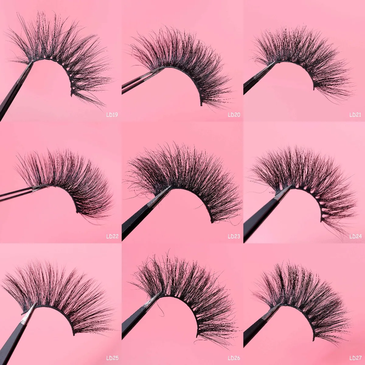 

Annie&Panda Makeup Eyelashes 3D Mink Lashes Fluffy Soft Wispy Volume Natural long Cross False Eyelashes Eye Lashes Reusable