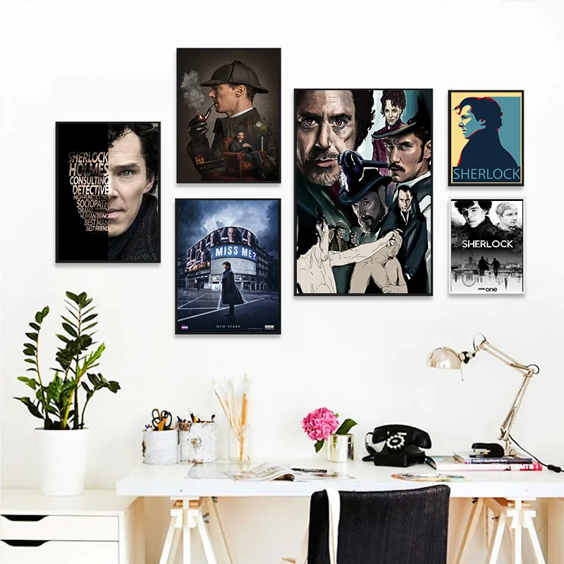 ТВ-сериал Sherlock качество фильма холст картина плакат современное нордическое