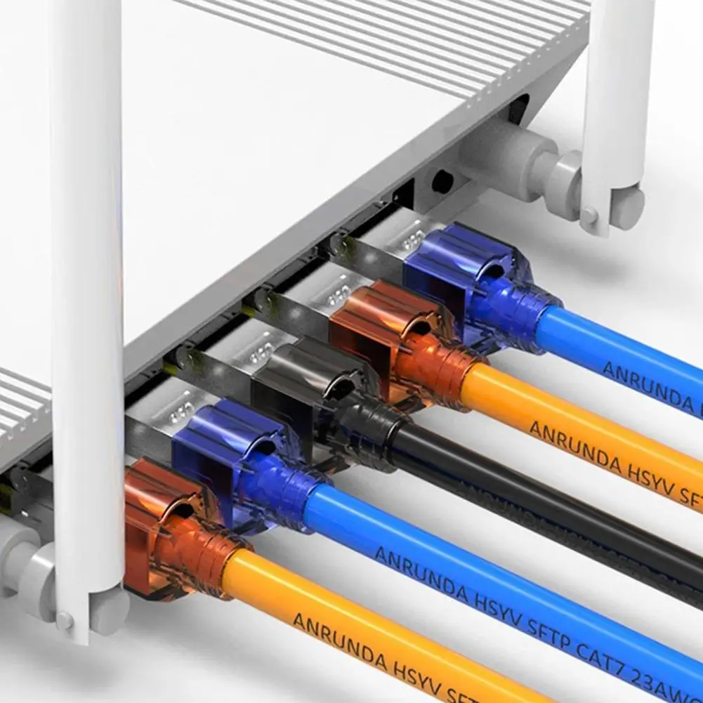 Защитный полевой разъем без инструментов RJ45 8P8C STP-разъем для клемм Cat6 Cat6A Cat7 23AWG