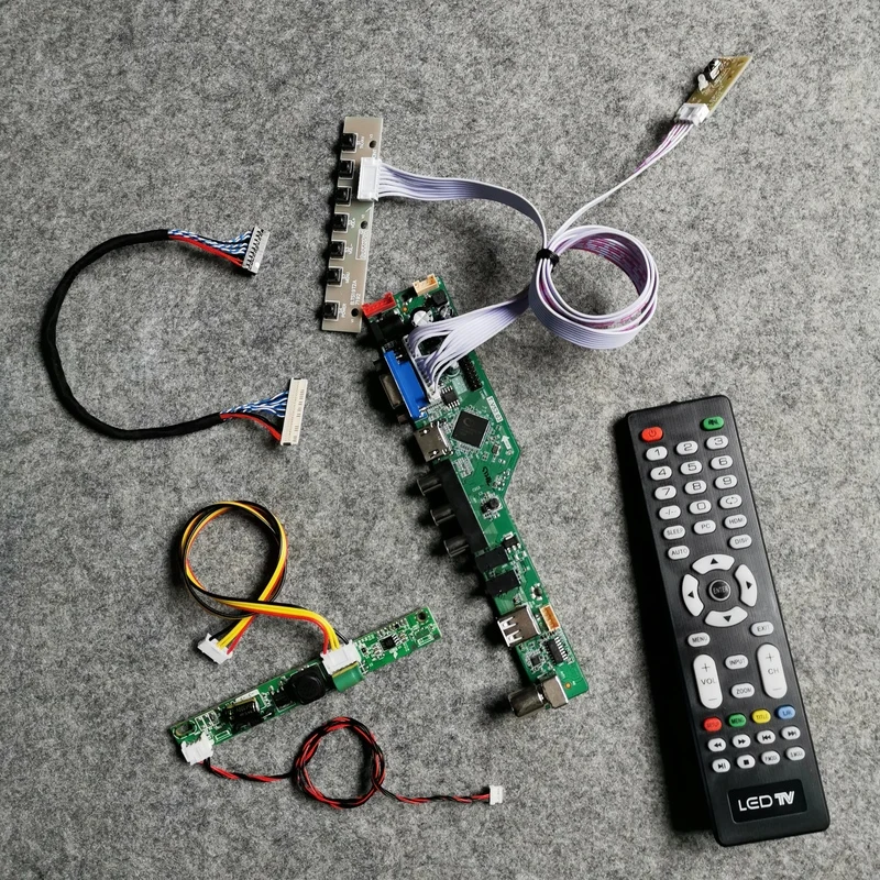 

Universal Display Drive Board Kit VGA+USB WLDE 60Hz 30-Pin LCD Screen LVDS 1366*768 For M185B3/M185B5/MT185GW01/LTM185AT05