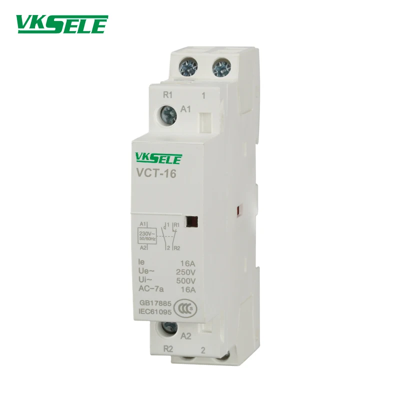 

Types of General VCT NO NC 16A 110V 220V Single Phase AC Electric Contactor
