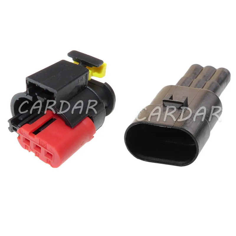 1 Set 3 Pin 284425-1 284426-1 Waterproof Automotive Connector Sealed Sensor Socket Fuel Diesel Injector Ignition Coil Plug