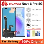 Оригинальный дисплей 6,72 дюйма, Замена для Huawei Nova 8 Pro 5G, ЖК-дисплей с сенсорным экраном, дигитайзер в сборе, nova 8 pro 5g, BRQ-AN00, ЖК-дисплей