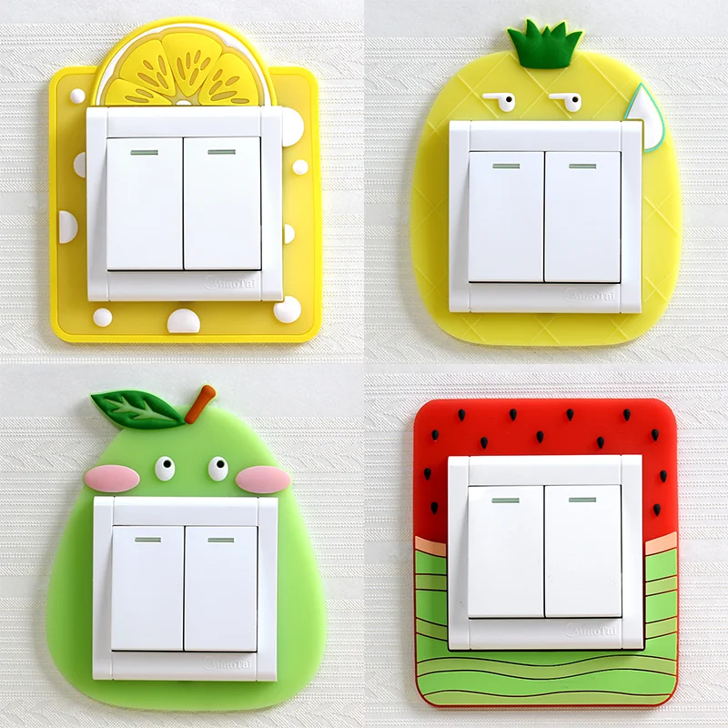 Переключатель защитный чехол светящийся настенный стикер с переключателем для