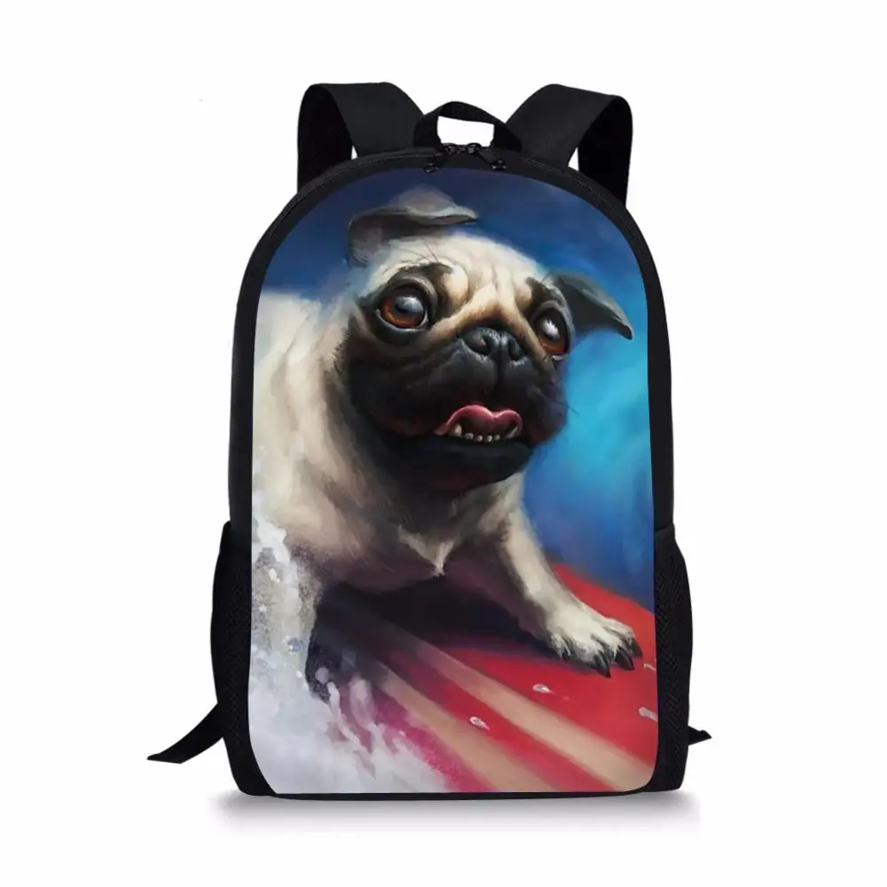 

Kids School Bags Cute Teenager Travel Backpack Little Bulldogs print Pattern Primary School Toddler Backpack for Boys