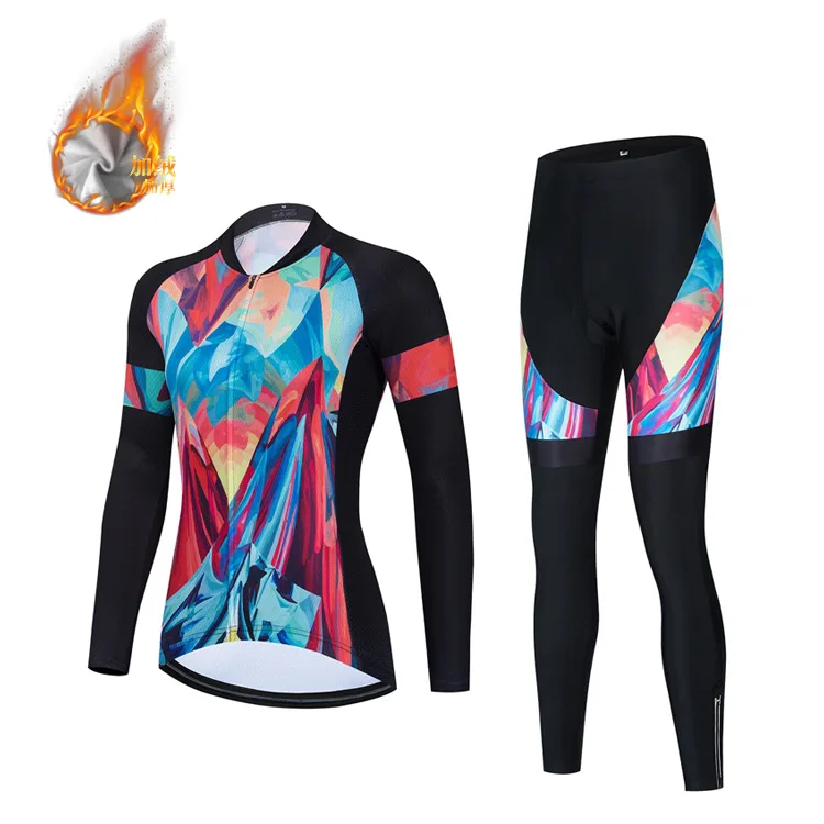 

Autumn and Winter Long Sleeves Road Bike Cycling Clothes Suit bike cycling cycling jersey set cycling jersey
