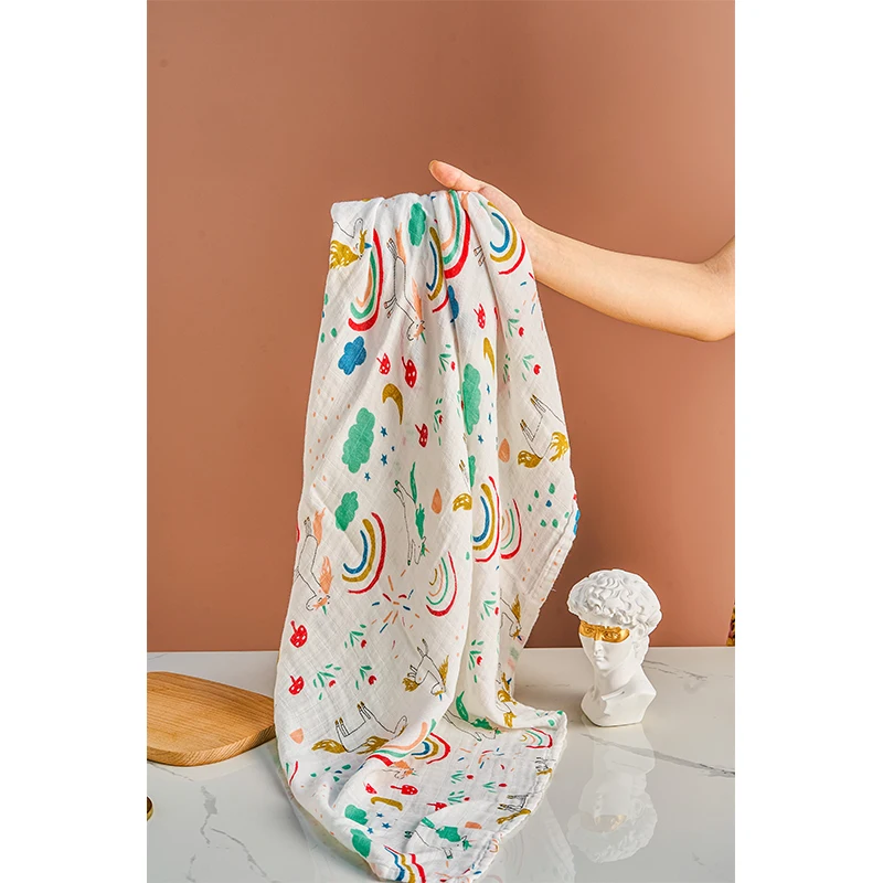 Детские пеленки Kangobaby 2 шт./компл. 70% бамбук + 30% мягкий хлопок хлопковые детские