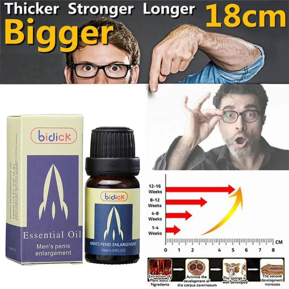 

10ml Thickening Growth Man Massage Oil Cock Erection Bigger Care Growth Health Men Enlarger Essential Oils