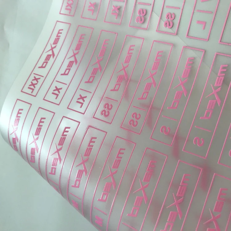 2000 шт. 2*6 см этикетки для печати на одежде от производителя пластизол заказ