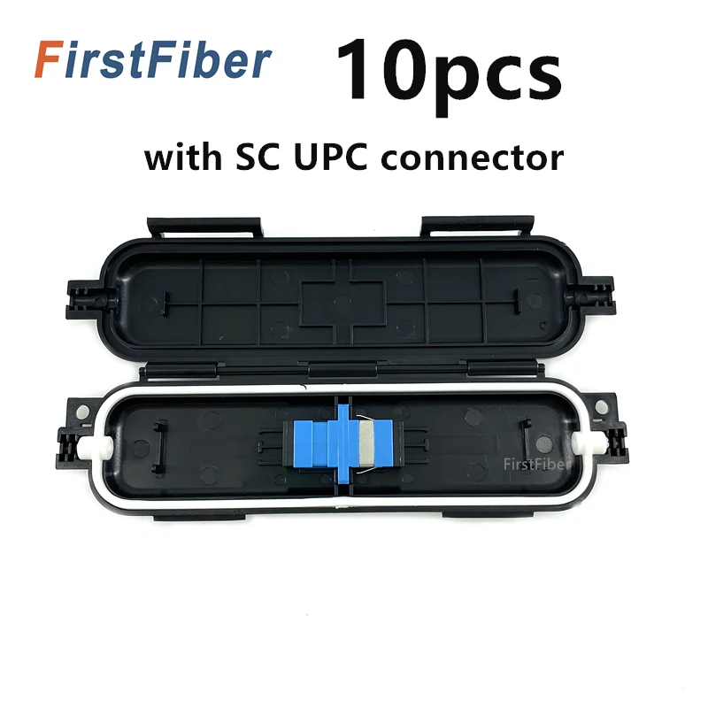 Fiber Protect Box SM Adapter 10pcs FTTH Fiber Accessories for Fiber Drop Cable Empty box without adapter