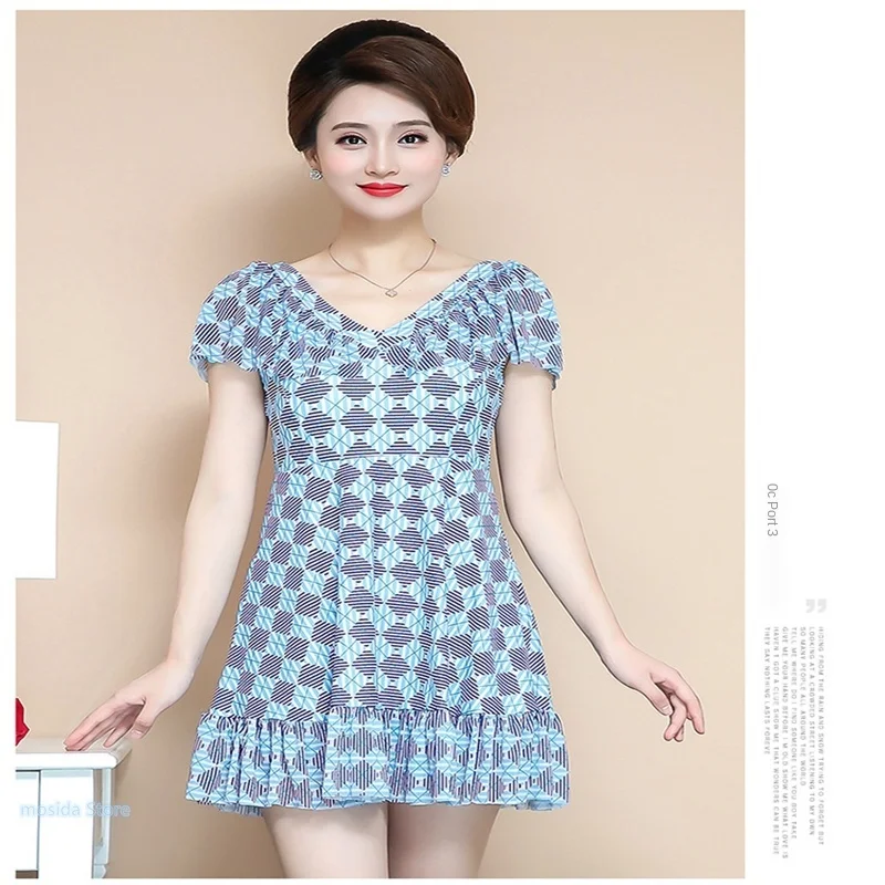 

50pcs One-piece skirt cover belly conservative slimming hot spring large size swimsuit