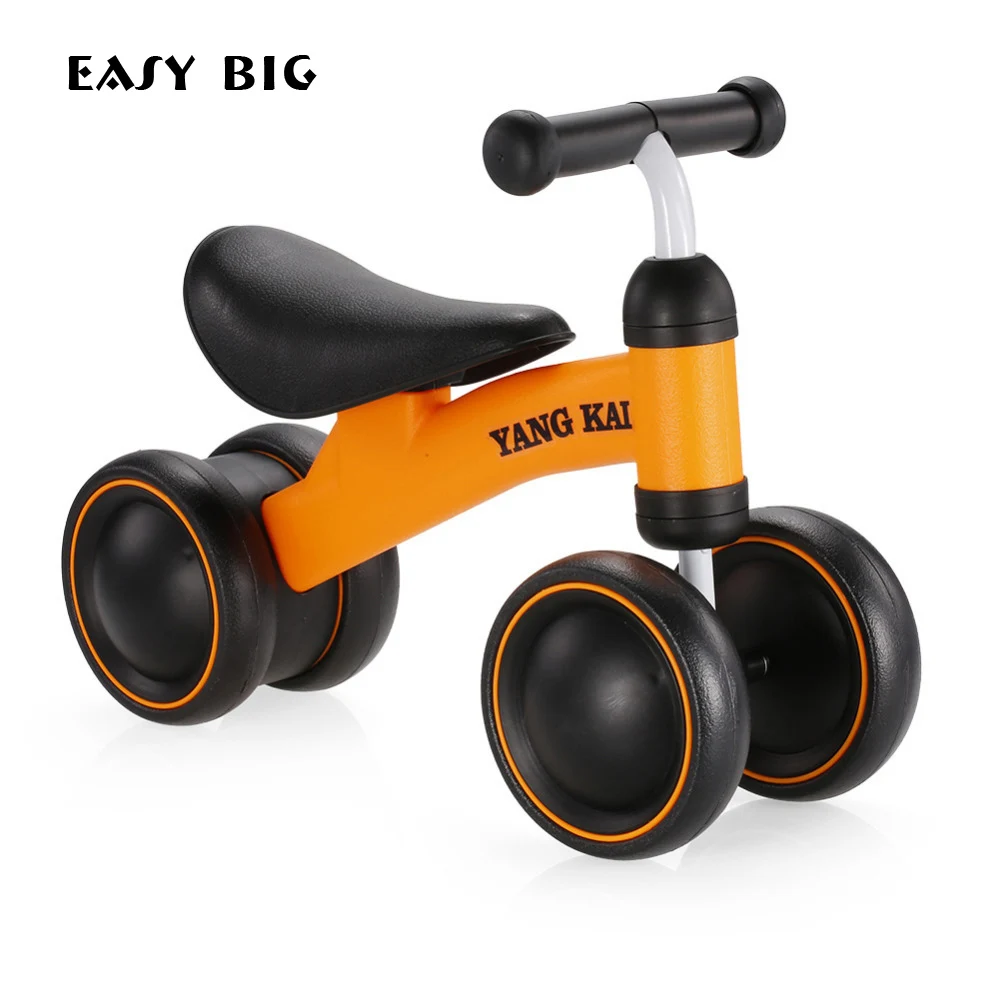 Bicicleta de equilibrio fácil para niños, andador para bebés de 1 a 3 años, aprender a caminar sin Pedal, nuevos juguetes de montar, TH0028