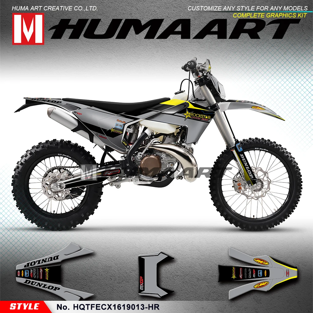 HUMAART Мотокросс Графика виниловые наклейки в виде Фотообоев c переводными