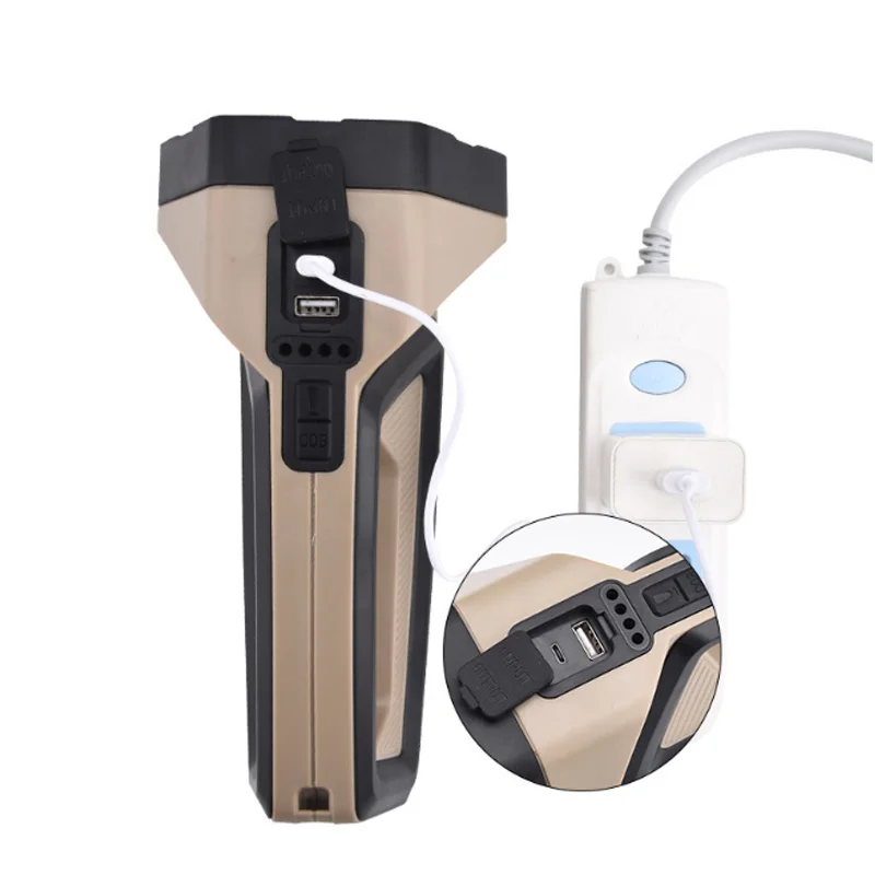 Fiyat XANES P70 LED + COB 4 Modları çift ışık USB şarj Edilebilir 500-1000m El Feneri Kamp Balıkçılık çalışma Lambası Fener Spot