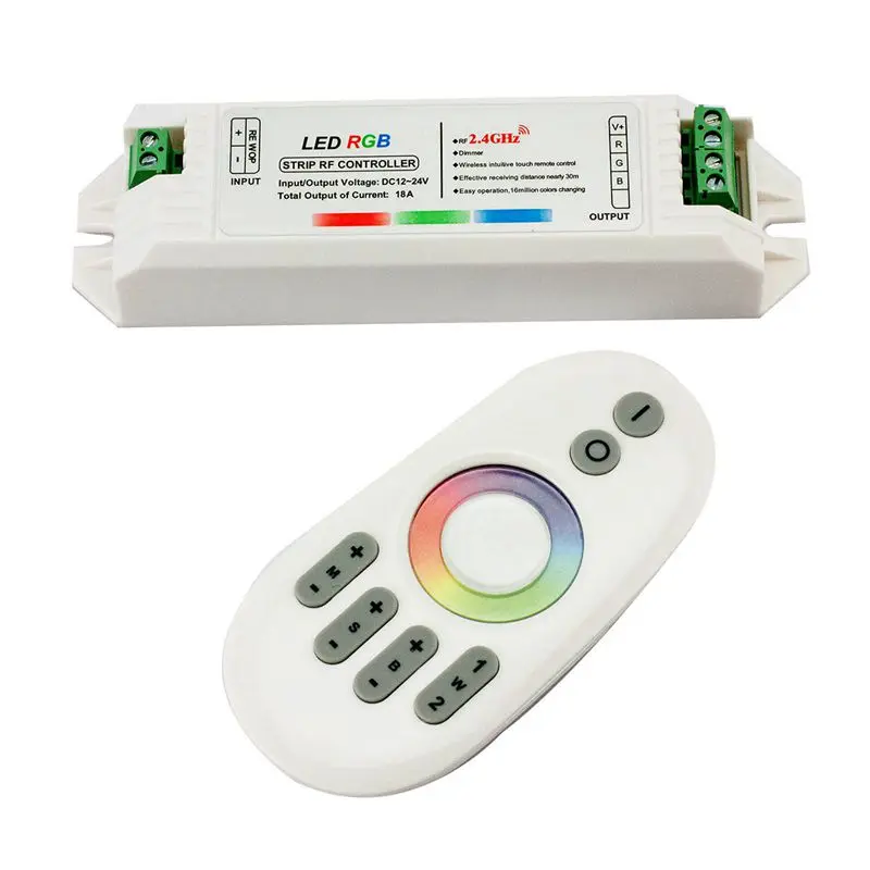 Горячая 3C-2.4GHz сенсорный DC12-24V 18A RF пульт дистанционного управления для RGB 5050 3528
