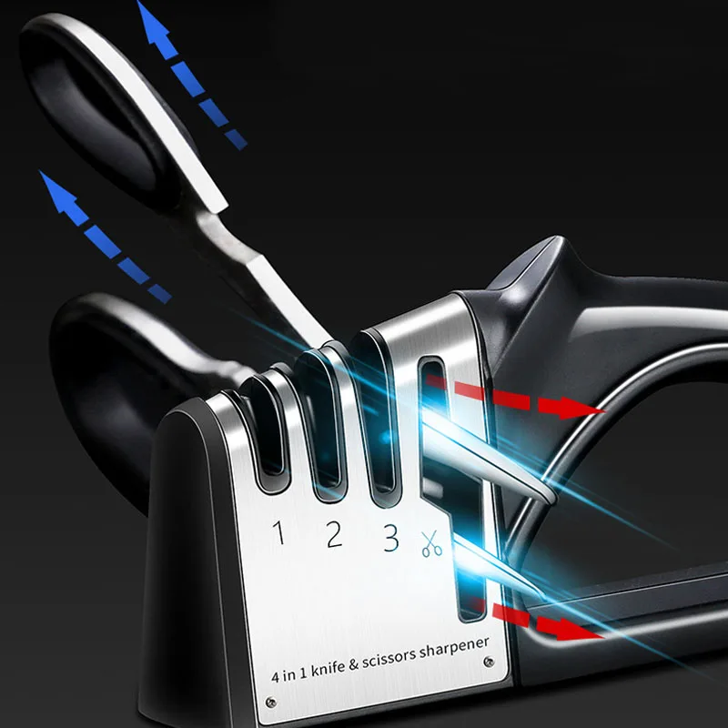 Точилка для ножей профессиональный 4 этапный камень заточки лезвий брусок Spyderco