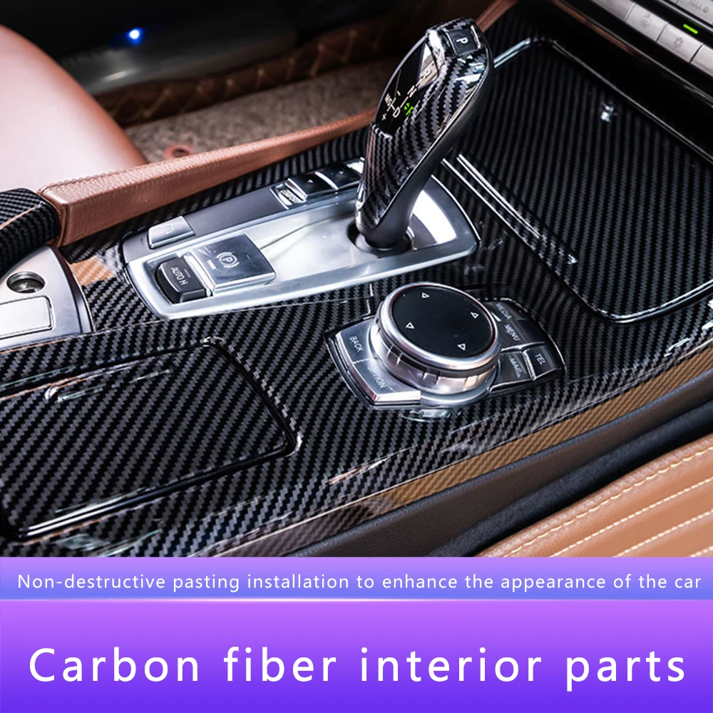 

For BMW 5 Series F10 2011-2017 Front and Rear Air Outlet Central Control Armrest Door Handle Carbon Fiber Decoration