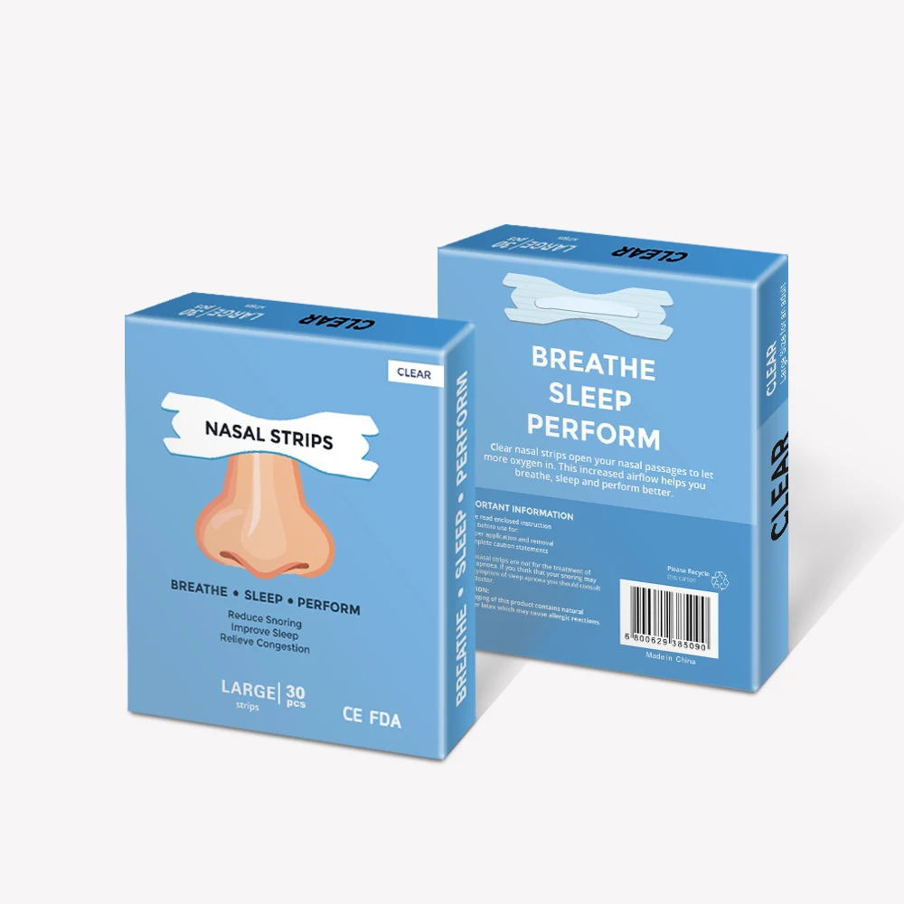 

6000pcs=200boxes (66x19mm) Better Breathe Nasal Strips Reduce Snoring Nose Plaster Clear Passage to Breathe Right
