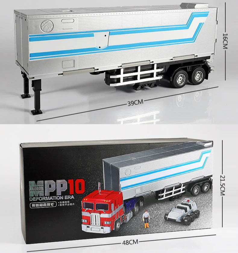 With Retail Box WJ робот-трансформер MPP10 MPP-10 MP10 OP G1 рисунок трейлер грузовик контейнер коммандер шедевр негабаритных коллекция игрушек - Цвет: With Retail Box