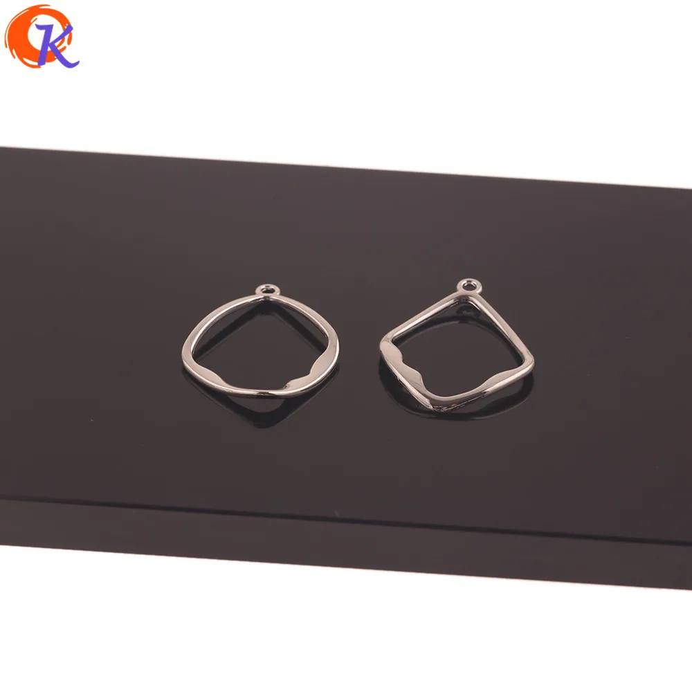 

Cordial Design 100Pcs 21*27MM Earrings Accessories/DIY Making/Rhodium/Irregular Ring Shape/Hand Made/Jewelry Findings Component