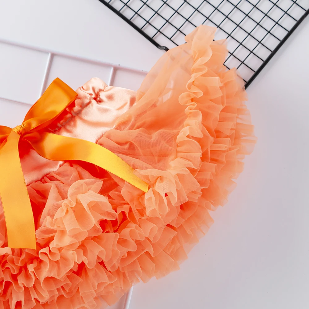 2020 Хэллоуин вечерние юбка с оборками для маленьких девочек Юбка пачка Сверкающая