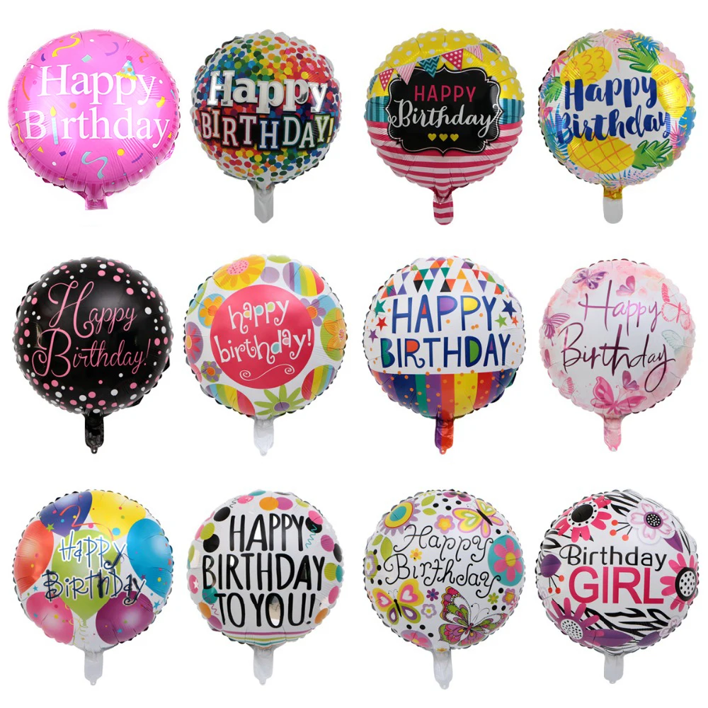 Новые 18 дюймов 1 шт фольгированные шары С Днем Рождения декор для дня рождения
