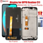 ЖК-дисплей для Realme C11 RMX2185, дигитайзер с рамкой, 10 сенсорных точек, замена экрана для OPPO Realme C11 C 11 6,5 дюйма