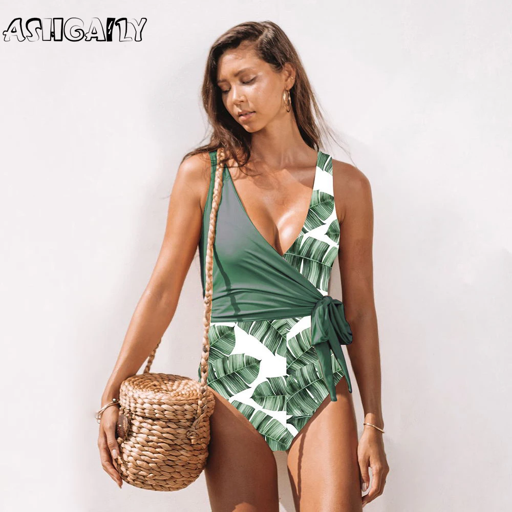 Новинка 2020 Цельный купальник для женщин Купальники пуш ап в стиле пэчворк