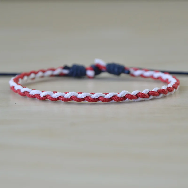 Новый ручной тканый хлопковый и пеньковый веревочный цветной женский мужской