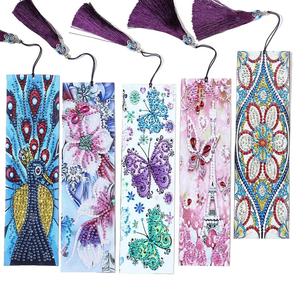 

New Products Partially Shaped Diamond Art Bookmark Painting Cross Stitch Digital Kit Adult DIY Crafts Home Decoration Gifts