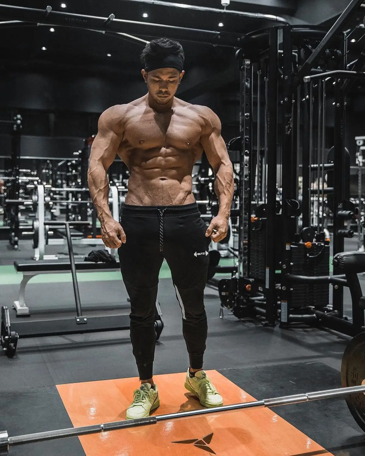 Брюки мужские спортивные джоггеры штаны для спортзала фитнеса бодибилдинга