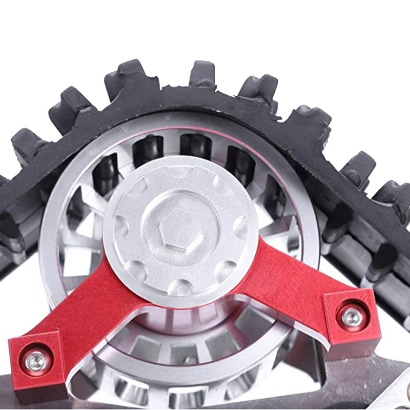 2PCS RC SCX10 Tracked Wheel Snow Tires High Quality for 1/10 90018 Ghosts Upgrade Parts of The Wheeled Car Modified Sno | Игрушки и