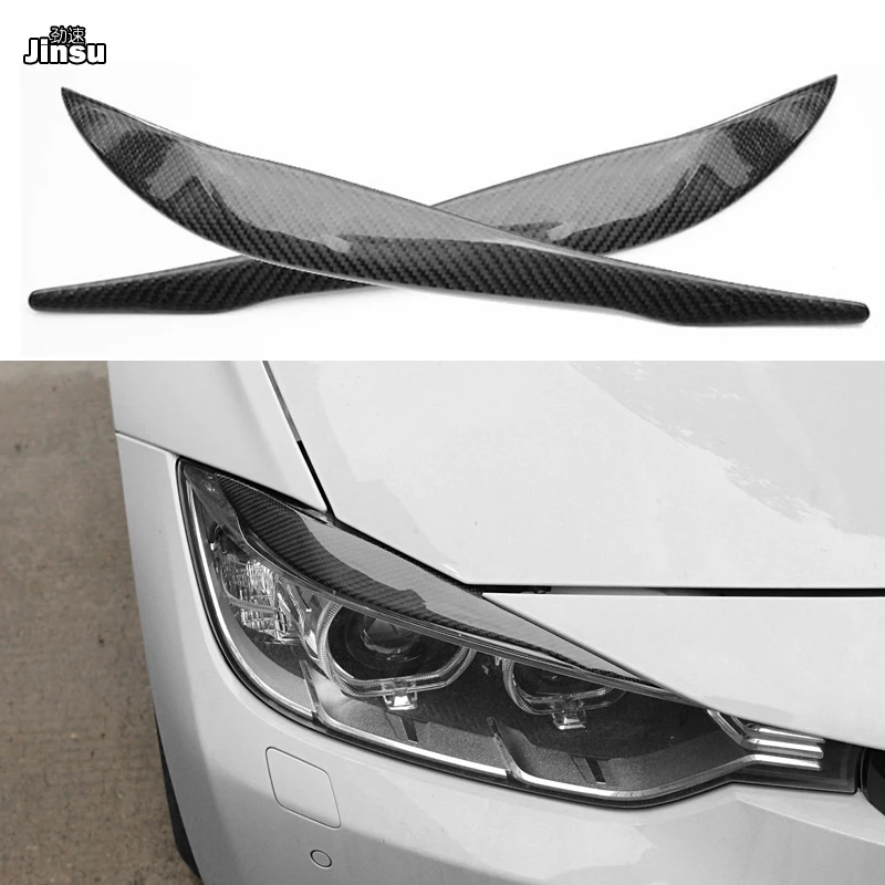 Наклейка из настоящего углеродного волокна Накладка для бровей и век крышка глаз