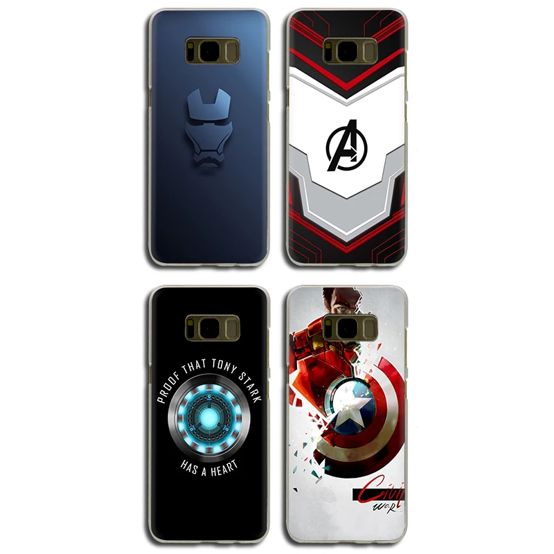 Жесткий чехол для телефона Marvel superhero iron man Samsung Galaxy S6 7 Edge S8 9 Plus S10 E Note8 M10 20 30 |