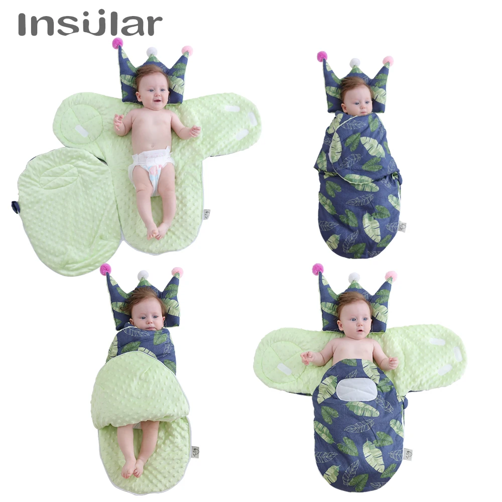Новый спальный мешок для новорожденных детский маленьких девочек и одеяла