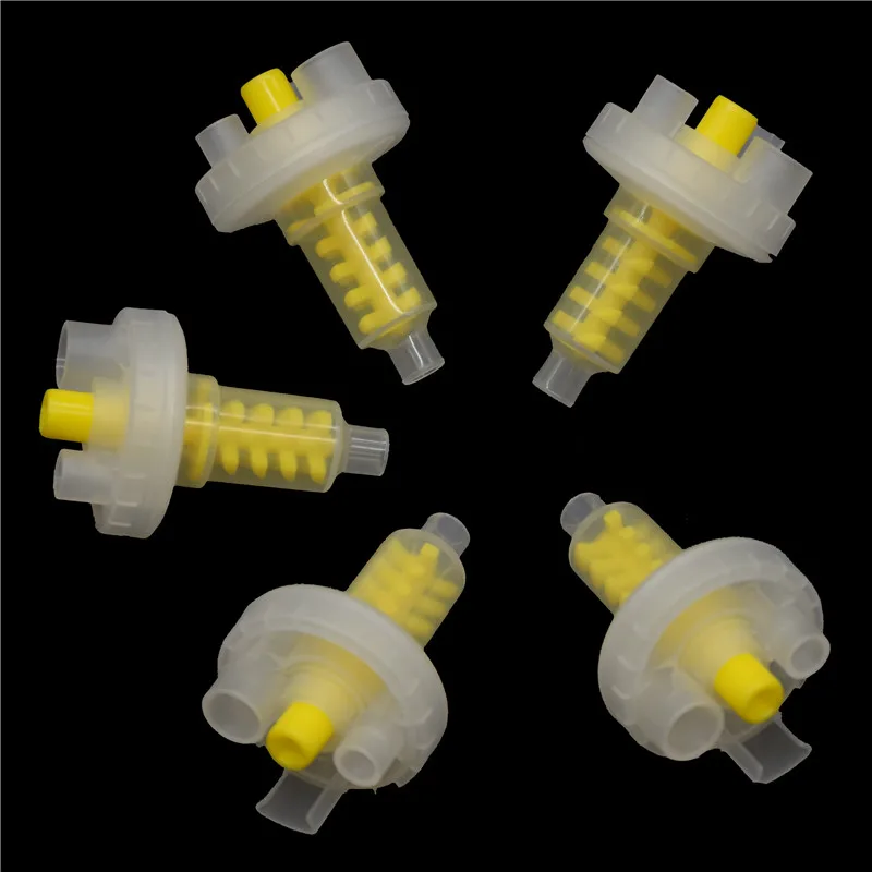 50pcs/bag Dental Dynamic Mixing Tips Impression Material for Imprinting Machine Fits Pentamix Mixing Machine Yellow 5:1