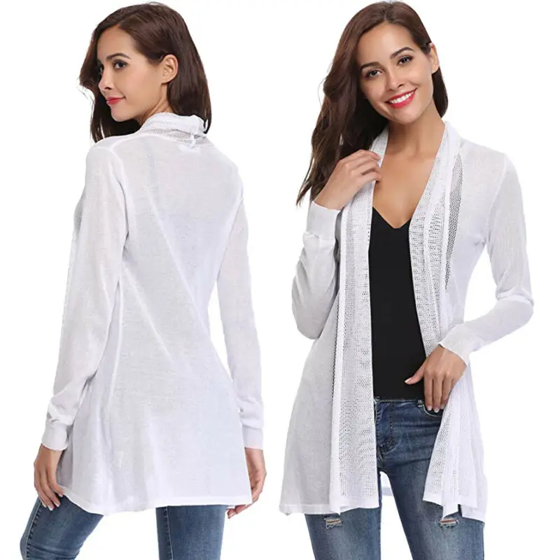 Новая женская Повседневная тонкая куртка без воротника с открытым стежком