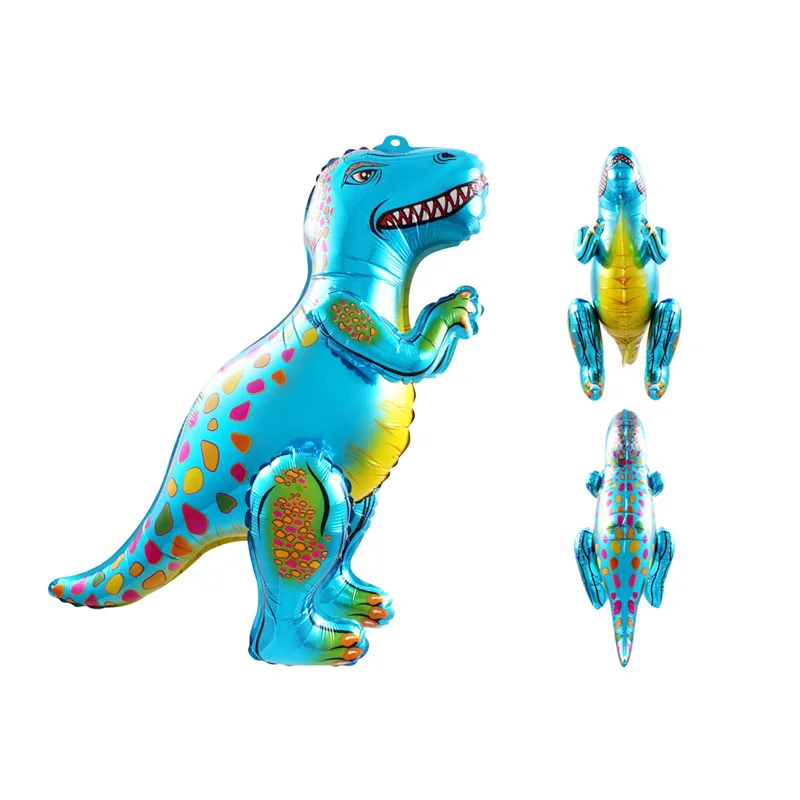 1 шт. 3D реквизит Динозавр для вечеринки Сращивание красный динозавр Фольга