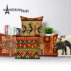 Наволочка в африканском стиле танцующая женщина Этническая наволочка в африканском стиле льняная цветная наволочка с принтом для дивана наволочки