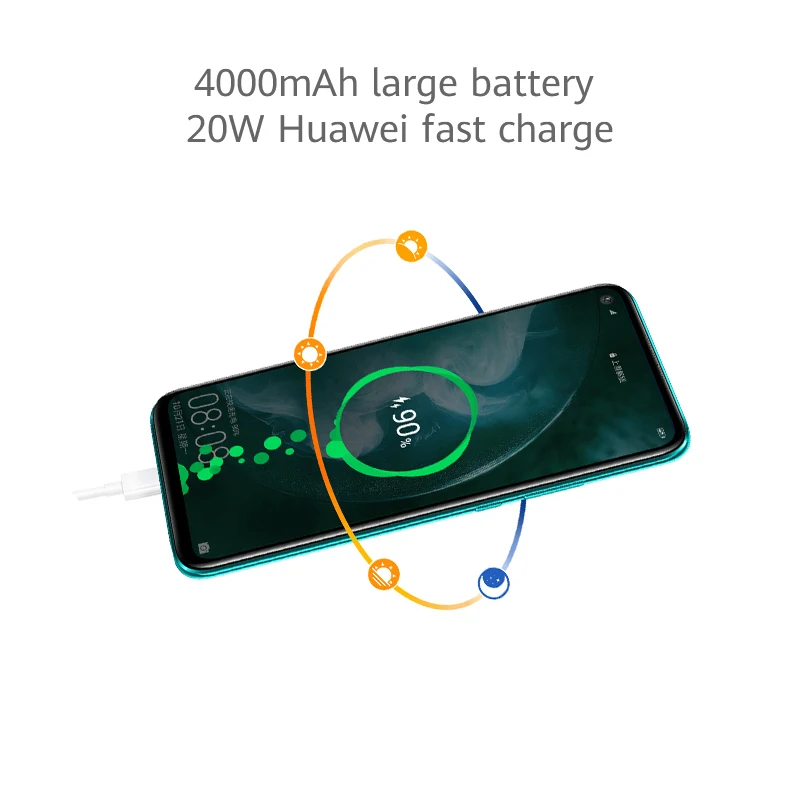 Huawei Nova 5Z 6GB 64GB мобильный телефон 6,26 дюймов Kirin 810 48MP тройной type-C мобильный телефон