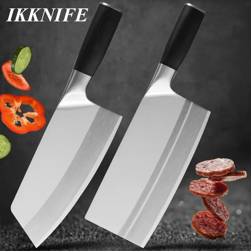8-дюймовый кухонный нож из нержавеющей стали, точилка для мяса, нарезки овощей, профессиональная китайская точилка для шеф-повара - изображение